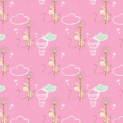 Bio Jersey Lillestoff - Mäusehimmel rosa